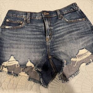 Aerie Blue Distressed Stretchy Jean Shorts Brand new with tags! Size S